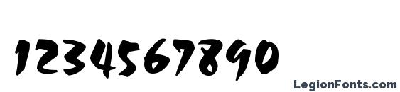 Bolide Regular Font, Number Fonts