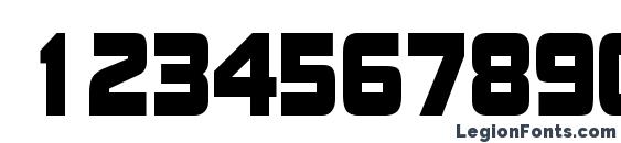 BolsterCondensed Regular Font, Number Fonts