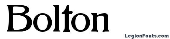 шрифт Bolton, бесплатный шрифт Bolton, предварительный просмотр шрифта Bolton