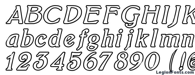 glyphs BoltonItalicOutline font, сharacters BoltonItalicOutline font, symbols BoltonItalicOutline font, character map BoltonItalicOutline font, preview BoltonItalicOutline font, abc BoltonItalicOutline font, BoltonItalicOutline font