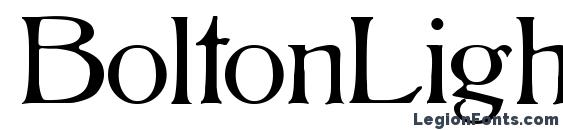 BoltonLight font, free BoltonLight font, preview BoltonLight font