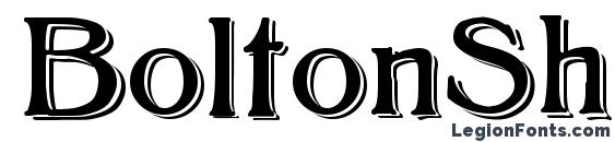 шрифт BoltonShadowed, бесплатный шрифт BoltonShadowed, предварительный просмотр шрифта BoltonShadowed