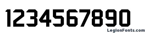 Bombardier Font, Number Fonts