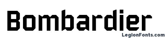 шрифт Bombardier, бесплатный шрифт Bombardier, предварительный просмотр шрифта Bombardier