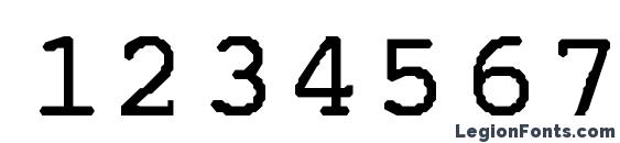 Bon Normal Font, Number Fonts