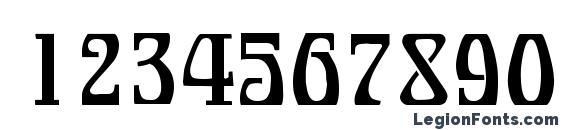 Bonapart Modern Font, Number Fonts