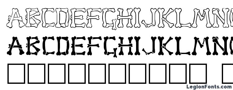 glyphs Bone Regular font, сharacters Bone Regular font, symbols Bone Regular font, character map Bone Regular font, preview Bone Regular font, abc Bone Regular font, Bone Regular font