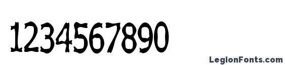 Boneribbon Tall Bolder Font, Number Fonts