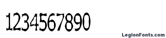 Boneribbon Tall Font, Number Fonts
