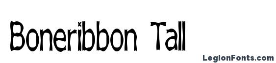 Boneribbon Tall font, free Boneribbon Tall font, preview Boneribbon Tall font