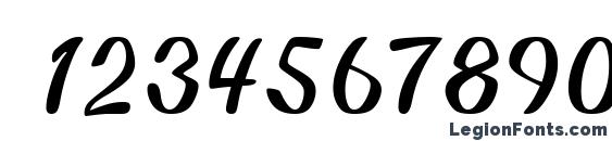 Bonita Regular Font, Number Fonts