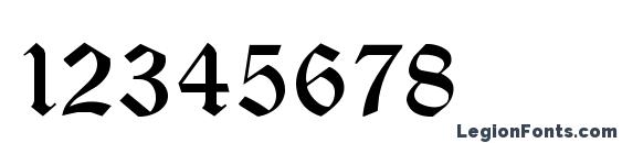 Шрифт Bono, Шрифты для цифр и чисел