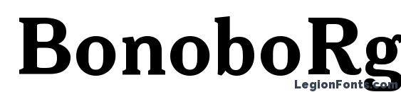 BonoboRg Bold font, free BonoboRg Bold font, preview BonoboRg Bold font