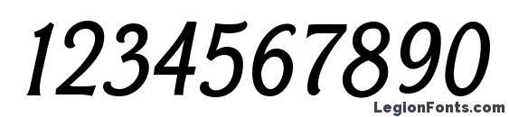 BonoboSb Italic Font, Number Fonts