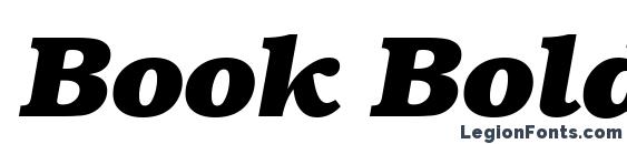 Book Bold Italic Font