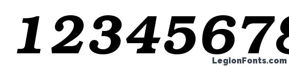 BookmanC DemiItalic Font, Number Fonts