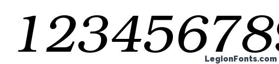 Bookmanc italic Font, Number Fonts