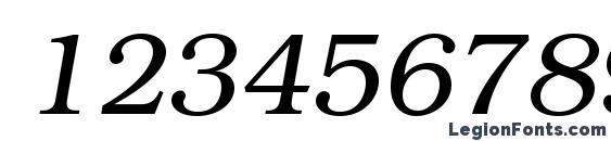 BookmanC LightItalic Font, Number Fonts