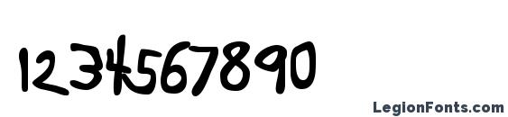 Boopee Bold Font, Number Fonts