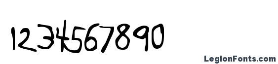 Boopee Regular Font, Number Fonts
