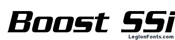 шрифт Boost SSi Italic, бесплатный шрифт Boost SSi Italic, предварительный просмотр шрифта Boost SSi Italic