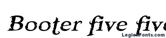 Booter five five Font, Serif Fonts