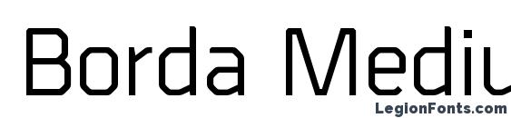 Borda Medium Font