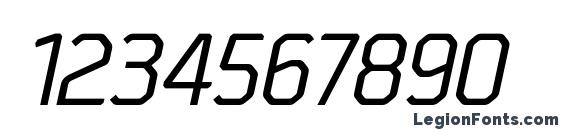 Borda MediumItalic Font, Number Fonts