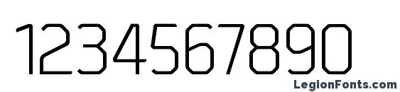 Borda Regular Font, Number Fonts