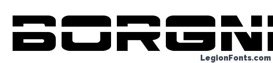 BorgNine Regular font, free BorgNine Regular font, preview BorgNine Regular font