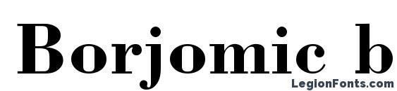 Borjomic bold font, free Borjomic bold font, preview Borjomic bold font