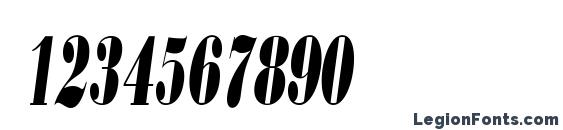 Borjomicondensedc italic Font, Number Fonts