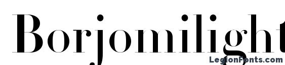 Borjomilightc font, free Borjomilightc font, preview Borjomilightc font
