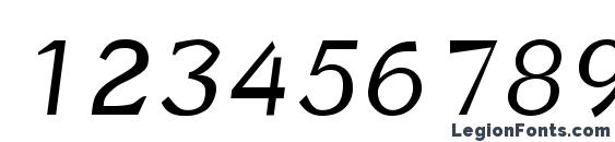 BorrorBoldItalic Font, Number Fonts