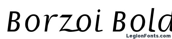 Borzoi Bold Italic font, free Borzoi Bold Italic font, preview Borzoi Bold Italic font