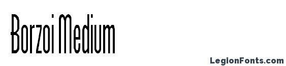 шрифт Borzoi Medium, бесплатный шрифт Borzoi Medium, предварительный просмотр шрифта Borzoi Medium