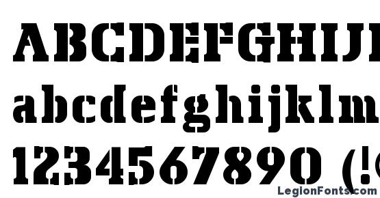 Bosko Stencil Font Download Free / LegionFonts