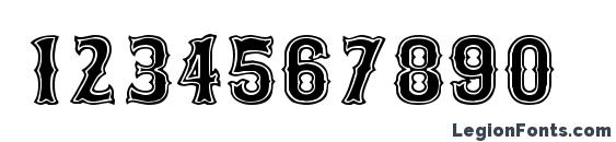 Bosox semibold Font, Number Fonts