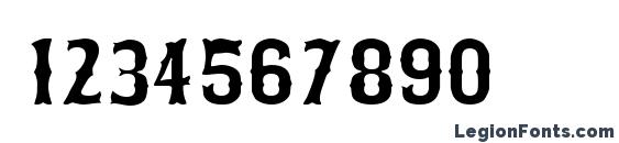 Bosox Font, Number Fonts