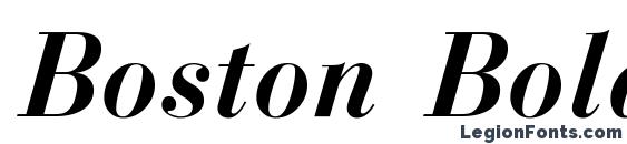 Boston Bold Italic Font