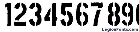 Boston Traffic Font, Number Fonts