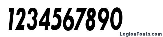 Bougan BlackCondensed SSi Bold Condensed Italic Font, Number Fonts