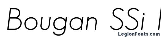 Bougan SSi Italic font, free Bougan SSi Italic font, preview Bougan SSi Italic font