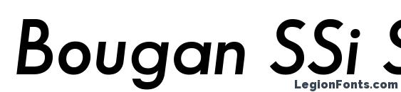 Шрифт Bougan SSi Semi Bold Italic