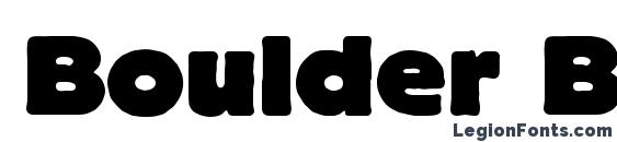 Boulder Bold font, free Boulder Bold font, preview Boulder Bold font