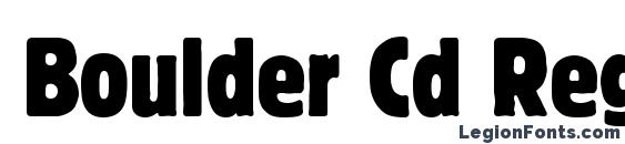 Boulder Cd Regular Font