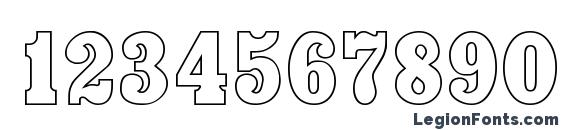 Bounder Regular Font, Number Fonts