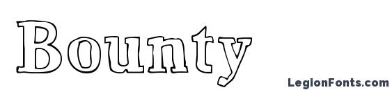 шрифт Bounty, бесплатный шрифт Bounty, предварительный просмотр шрифта Bounty