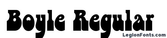 шрифт Boyle Regular, бесплатный шрифт Boyle Regular, предварительный просмотр шрифта Boyle Regular