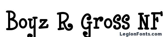 шрифт Boyz R Gross NF, бесплатный шрифт Boyz R Gross NF, предварительный просмотр шрифта Boyz R Gross NF
